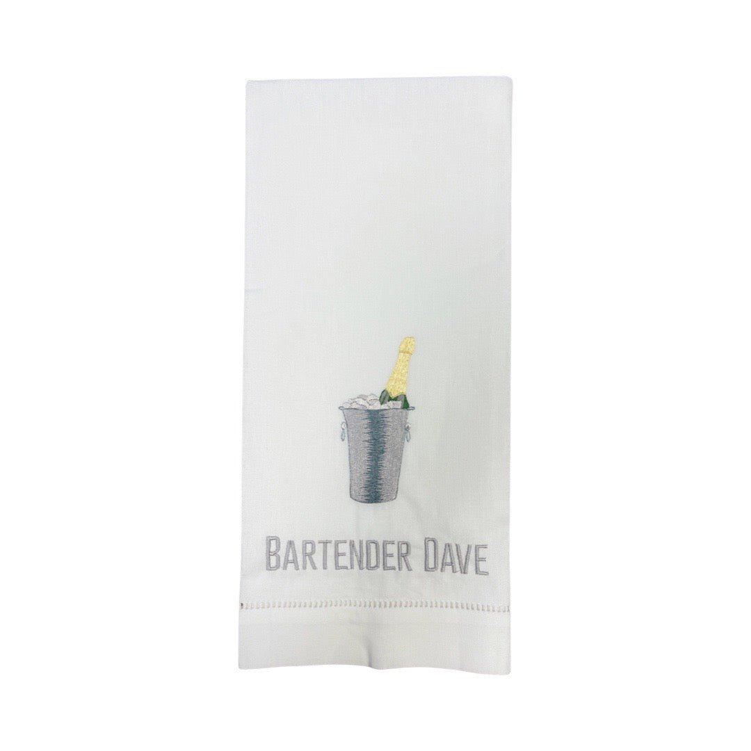 Hand Towel with Champagne On Ice