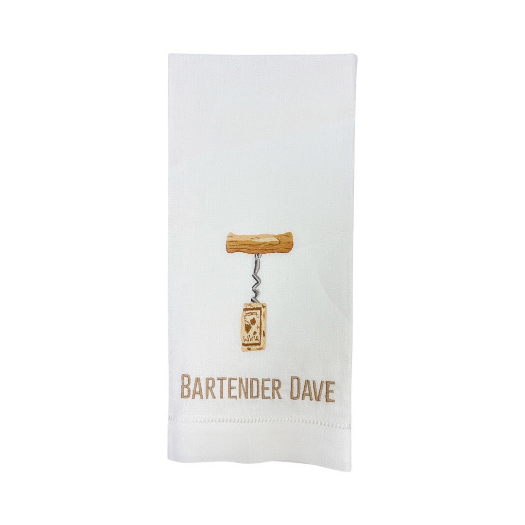 Hand Towel with Corkscrew