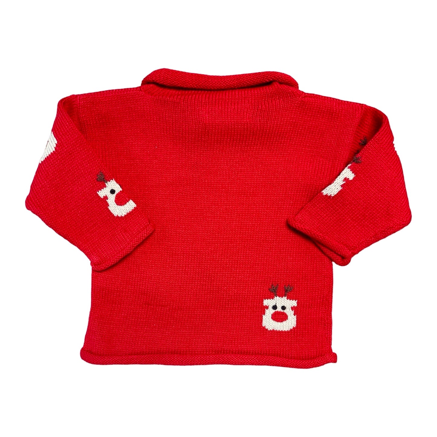 Rollneck Sweater, Scattered Reindeer
