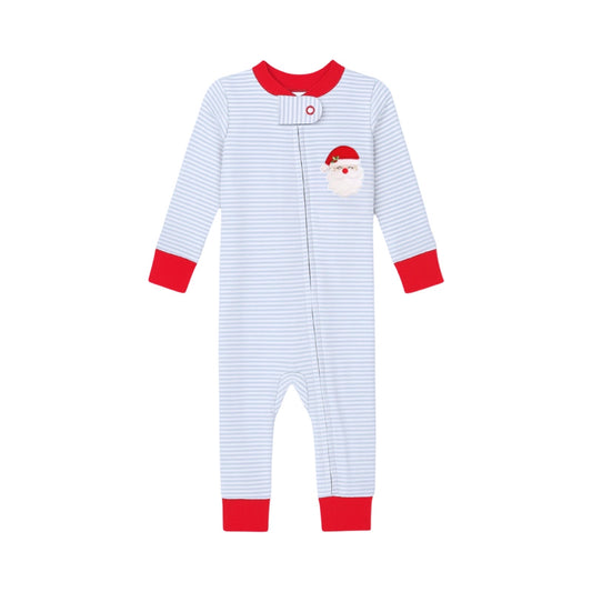 Santa Applique Zippered Playsuit
