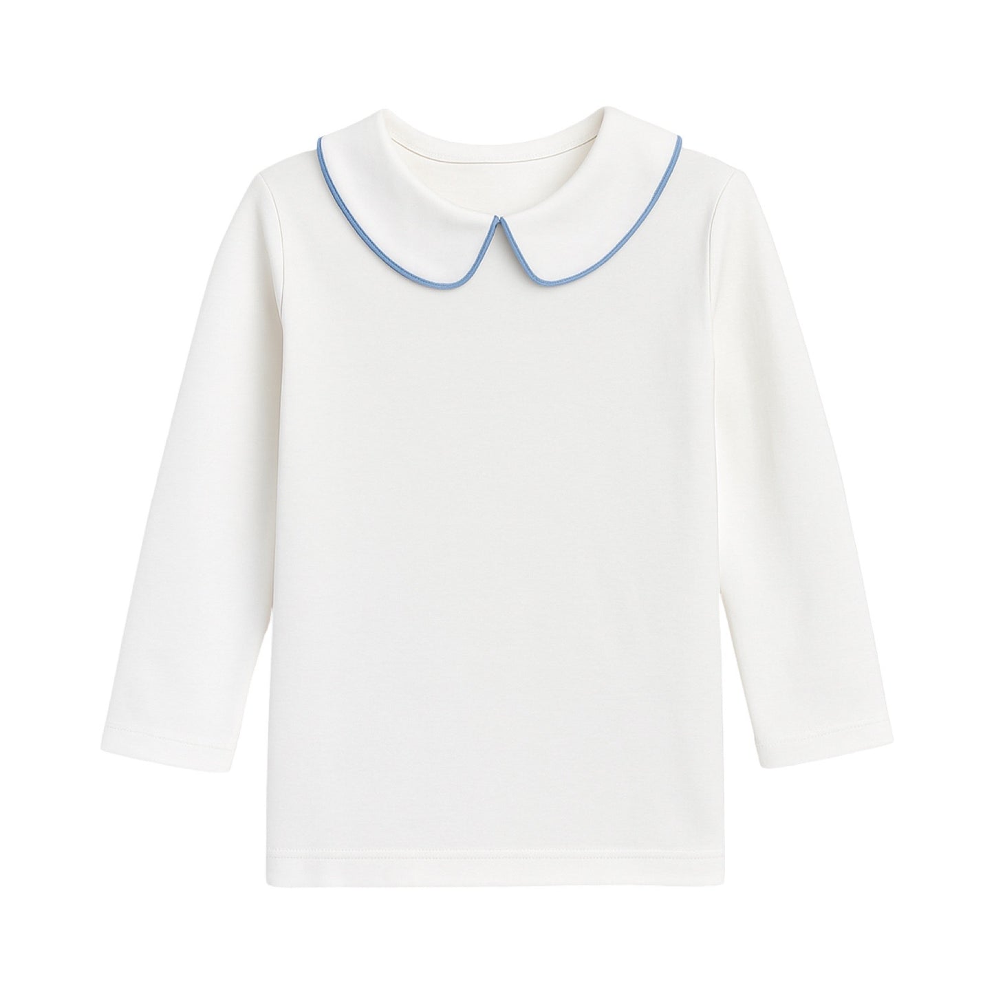Long Sleeve Piped Collared Shirt