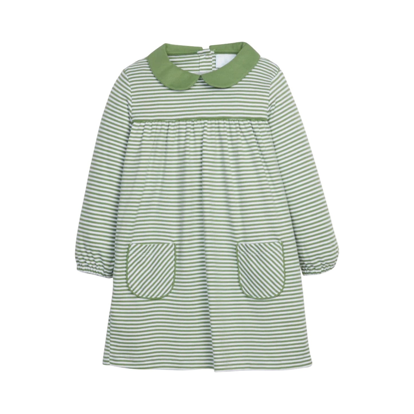 Evelyn Dress, Watercress Stripe