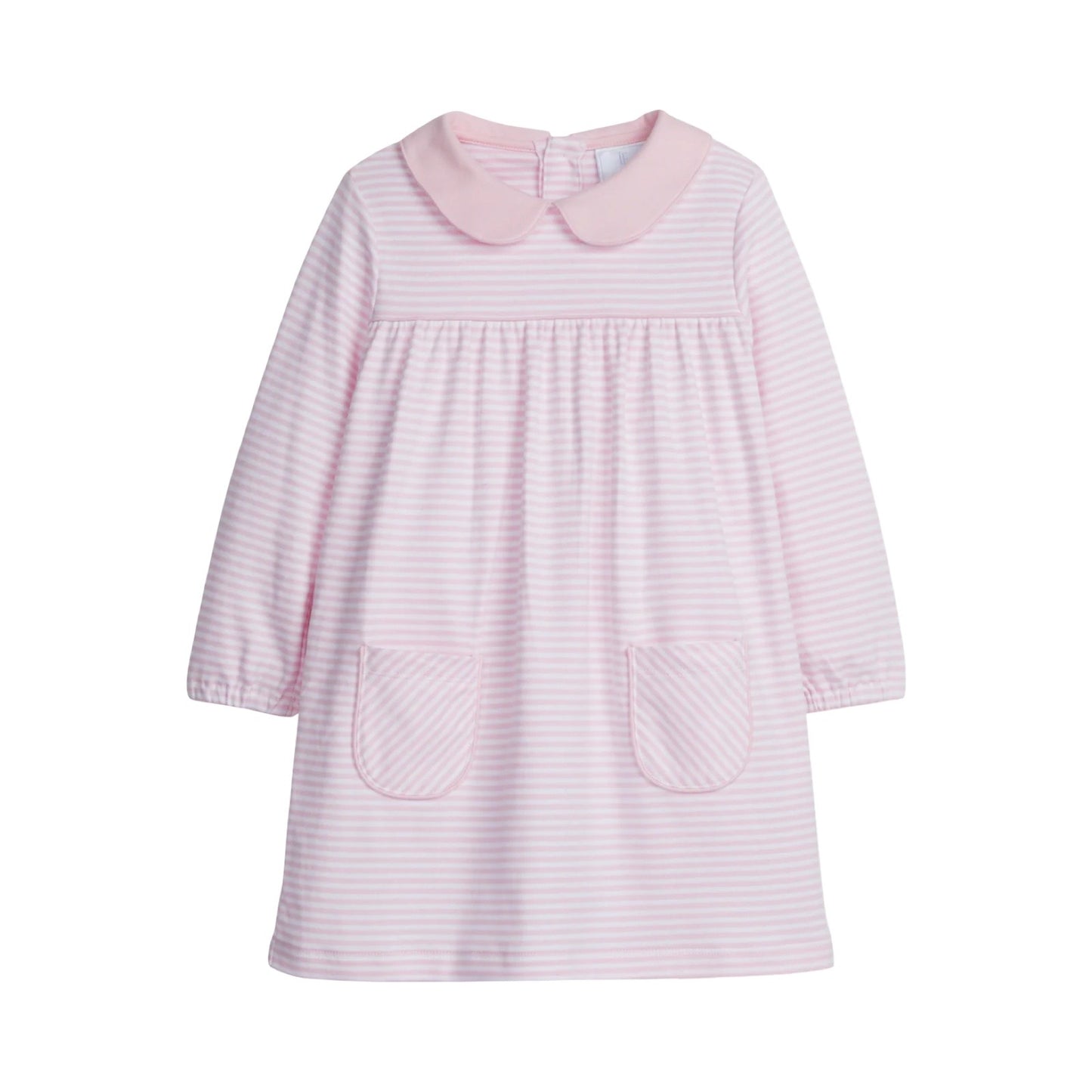 Evelyn Dress - Light Pink Stripe
