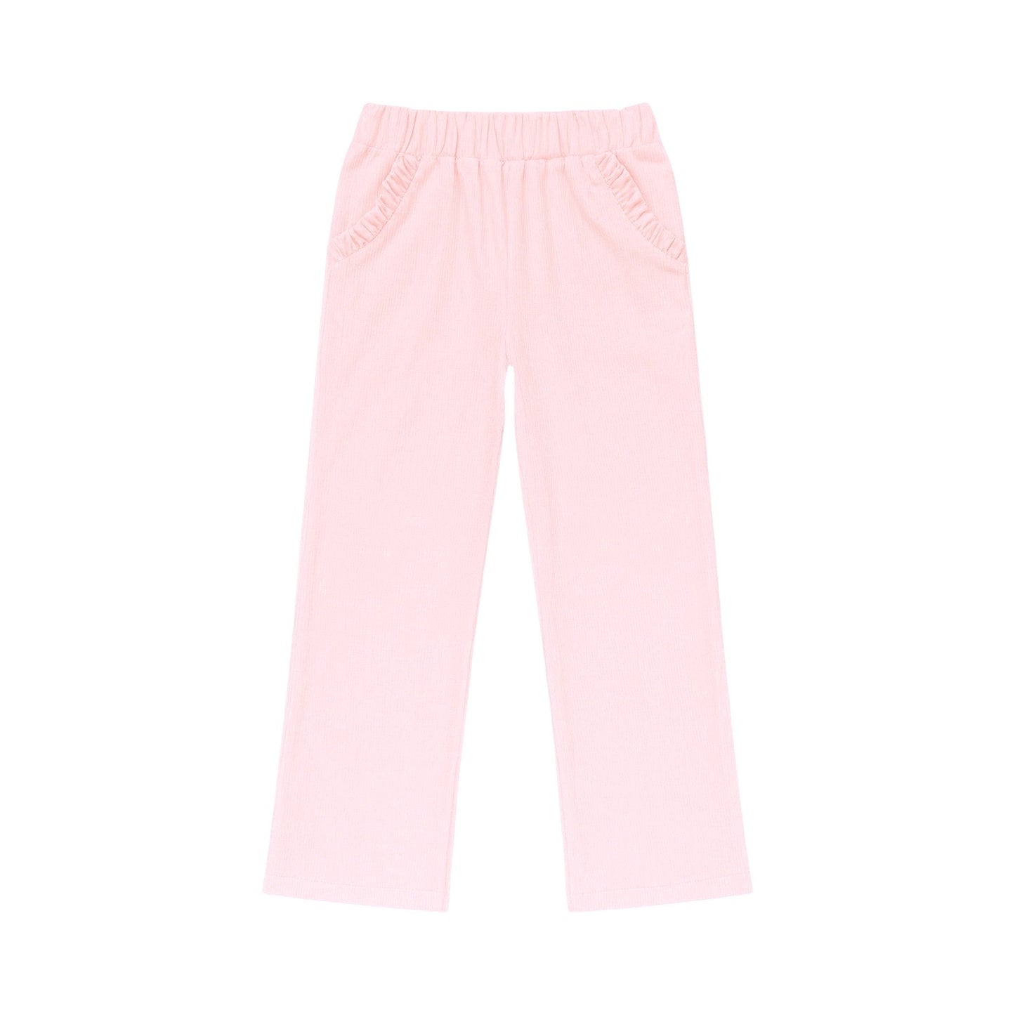 Ruffle Corduroy Pocket Pants