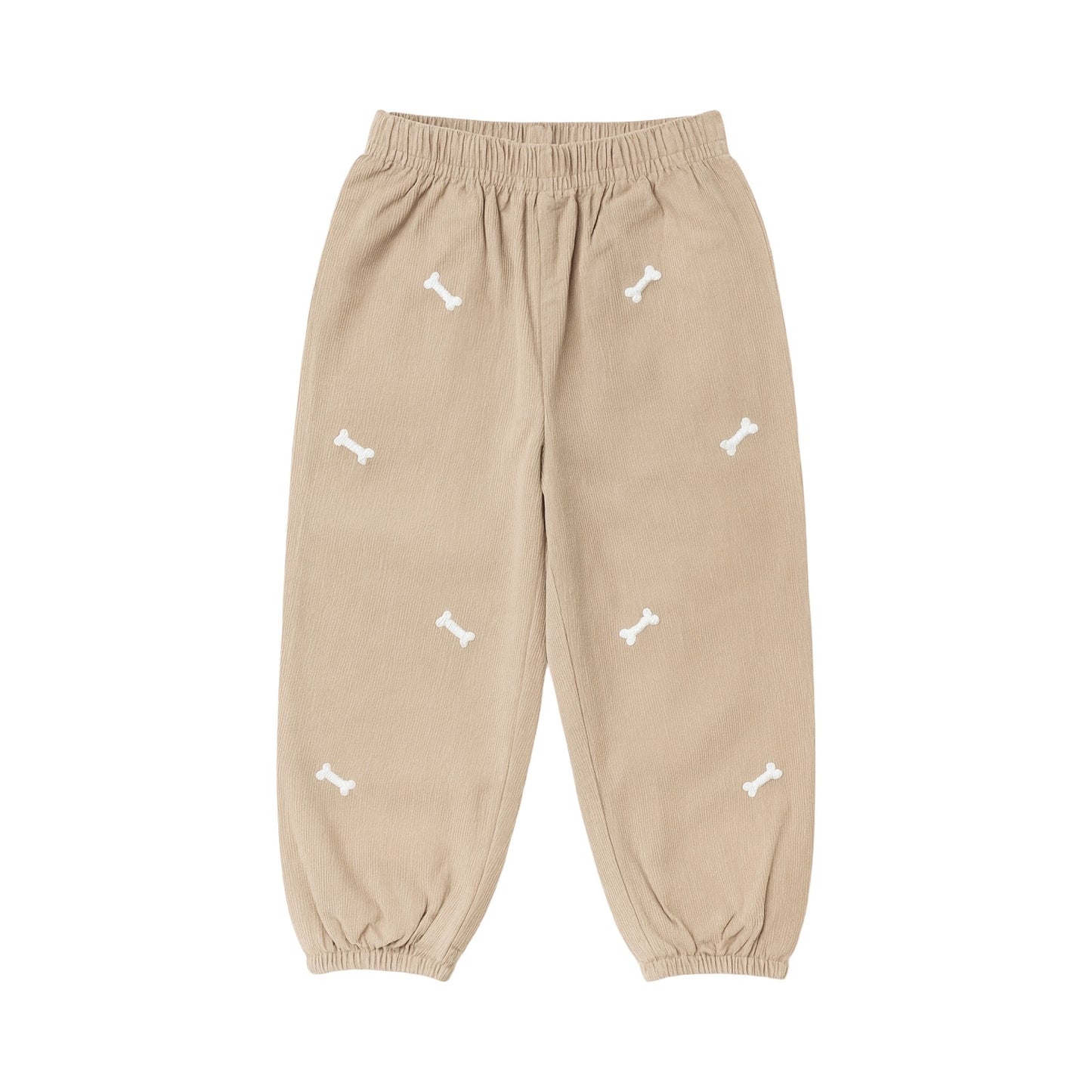 Embroidered Corduroy Bloomer Pants, Dog Bones