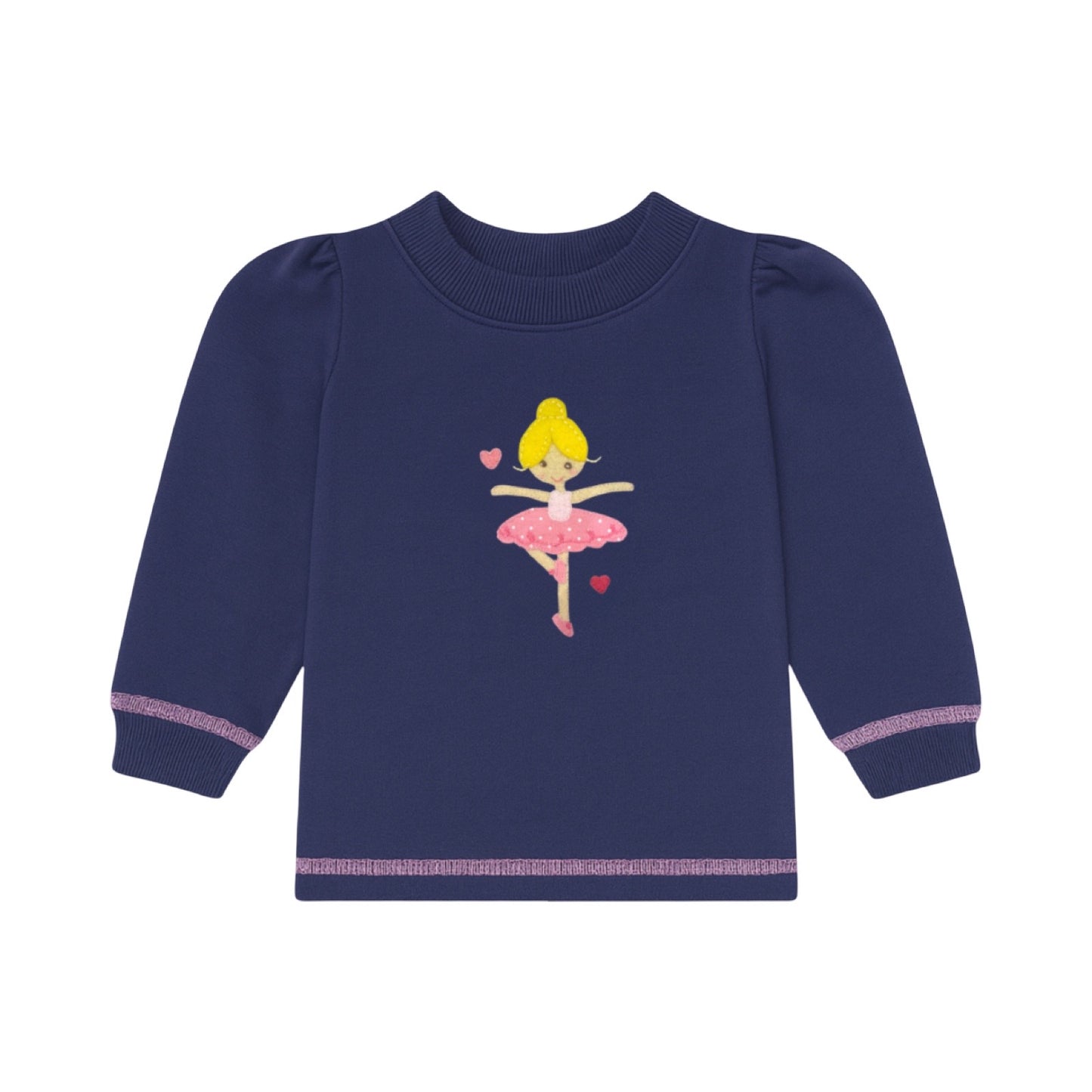 Applique Sweatshirt, Ballerina