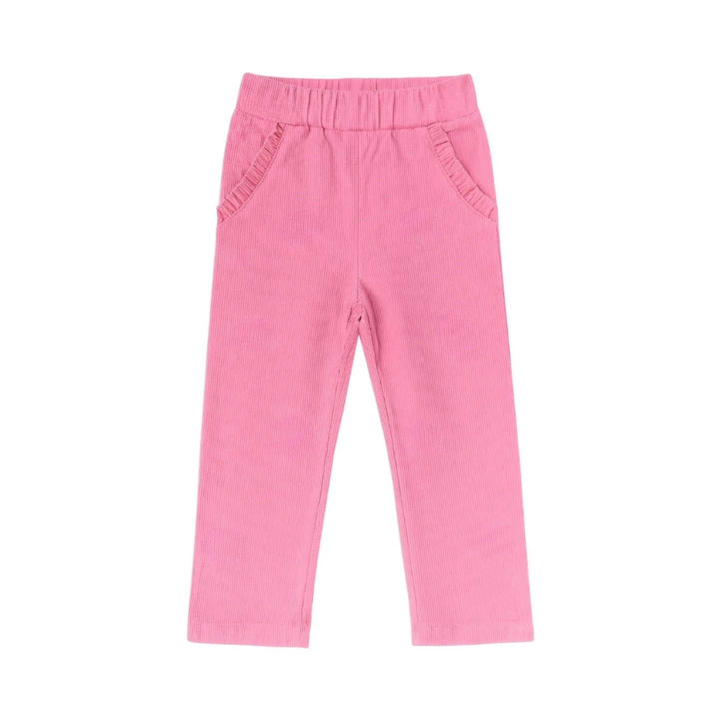 Ruffle Corduroy Pocket Pants