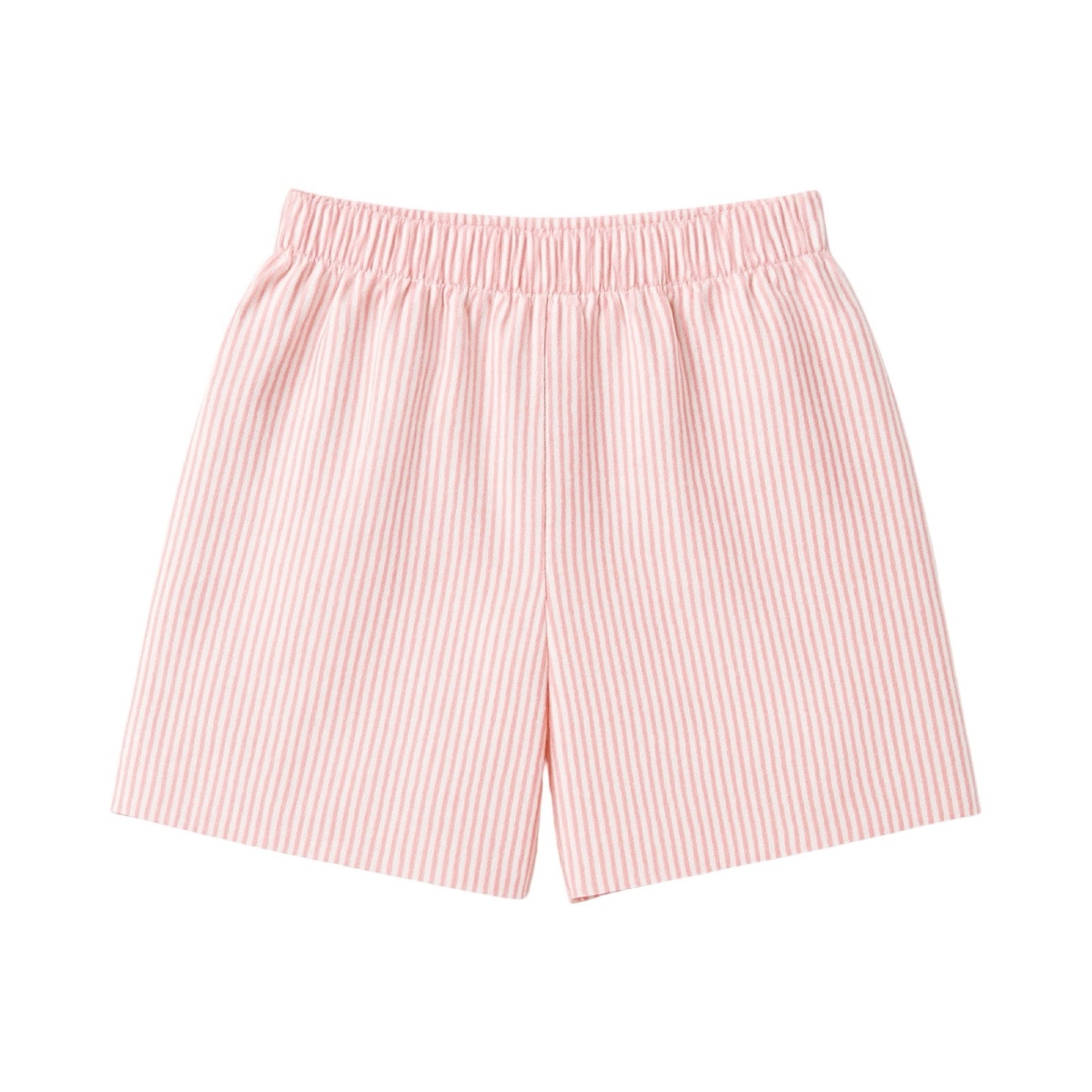 Girl's Seersucker Pink Stripe Shorts