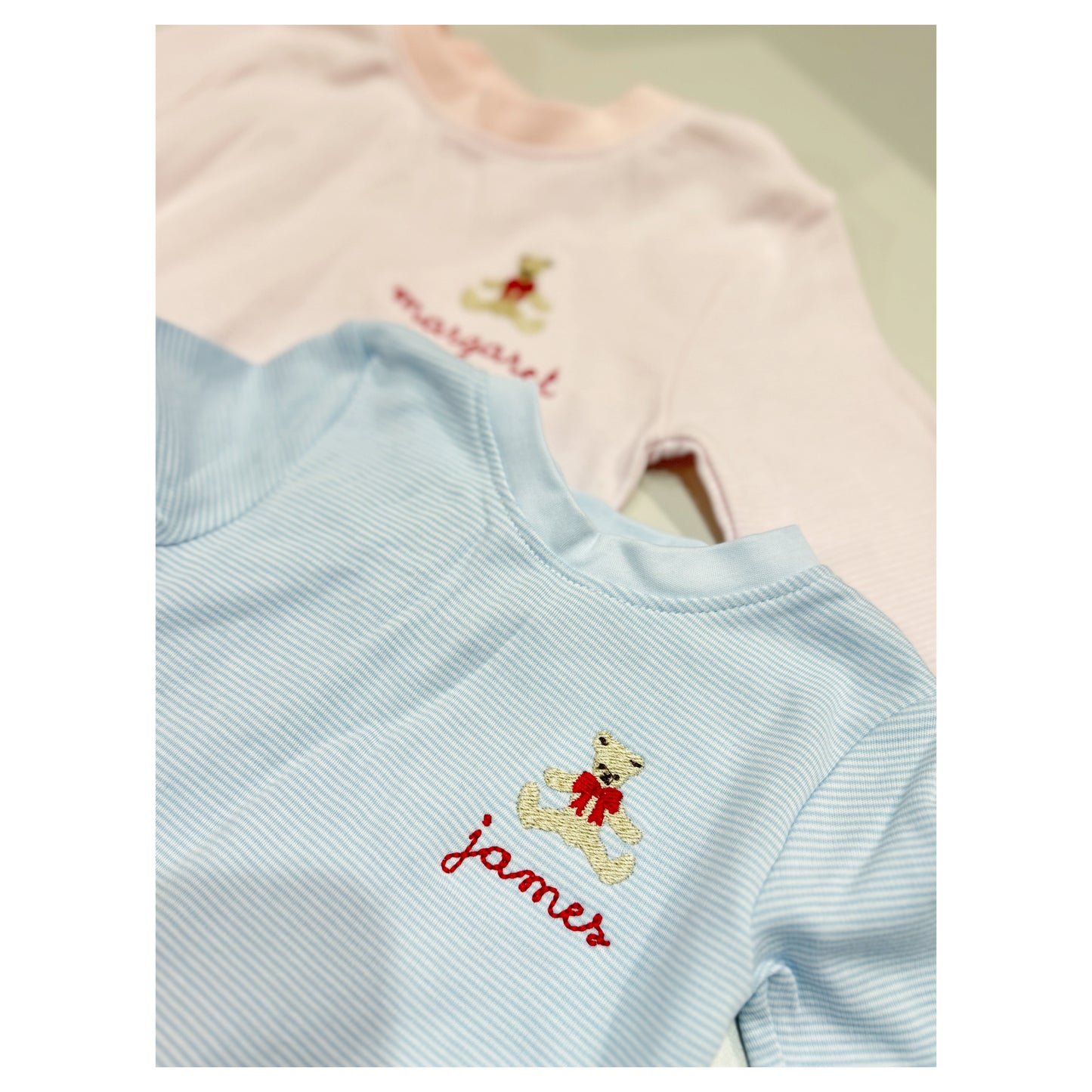 Footie, Pink Mini Stripe