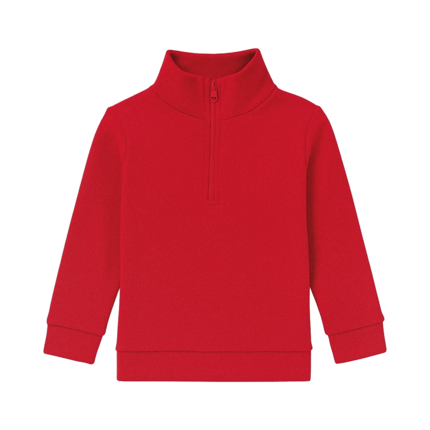 Boy's 1/4 Zip Knit Top, Red