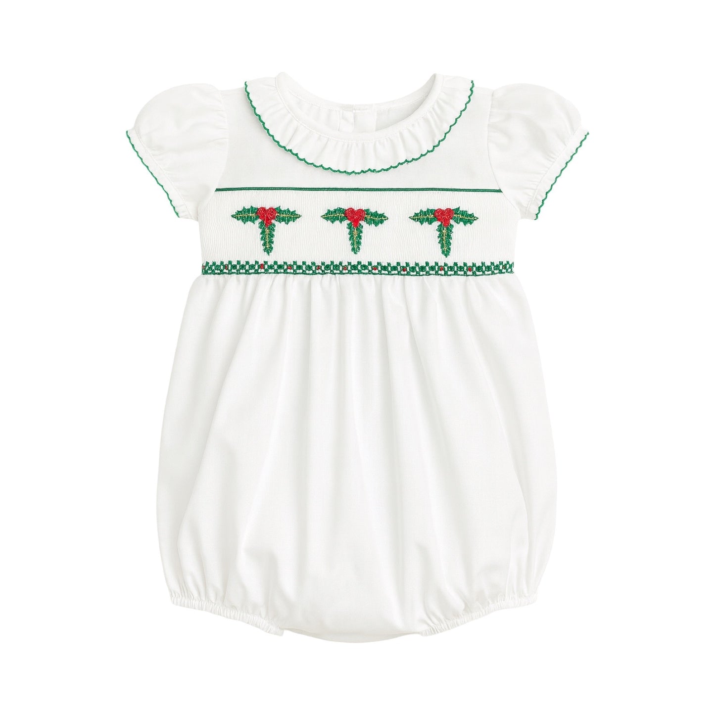 Rosie Smocked Bubble, Holly