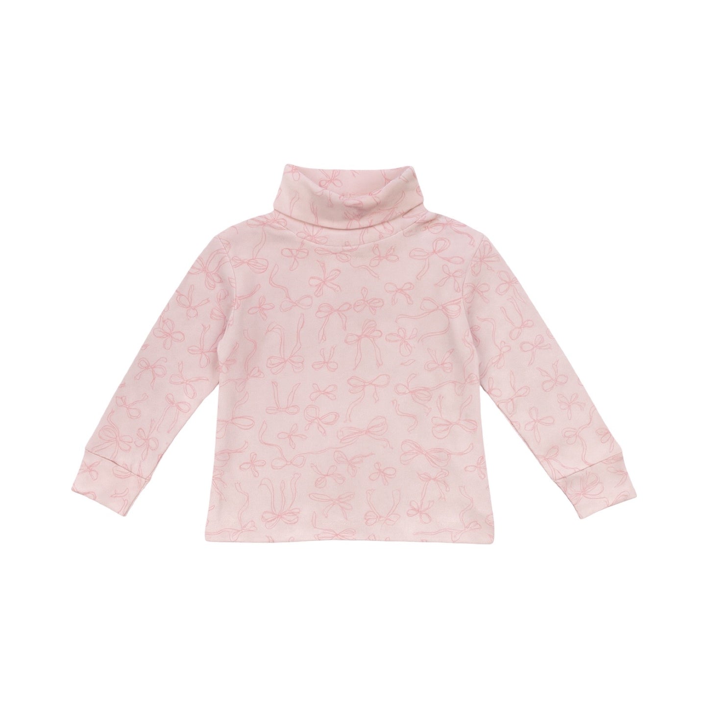 Printed Turtleneck, New Pink Bows