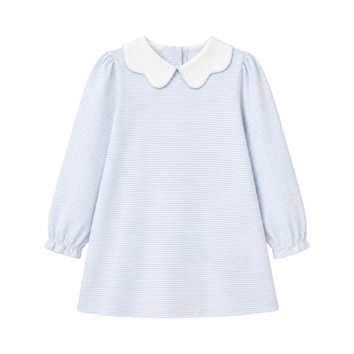 Bryar Dress, Light Blue Bitty Stripe Knit