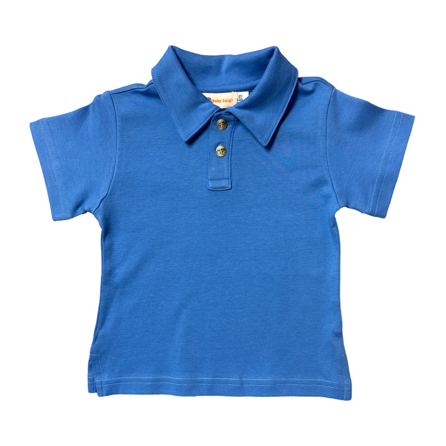 Short Sleeve Polo Shirt, Ocean Blue