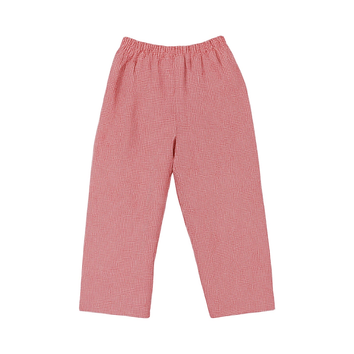 Christmas Tree Red Gingham Pants