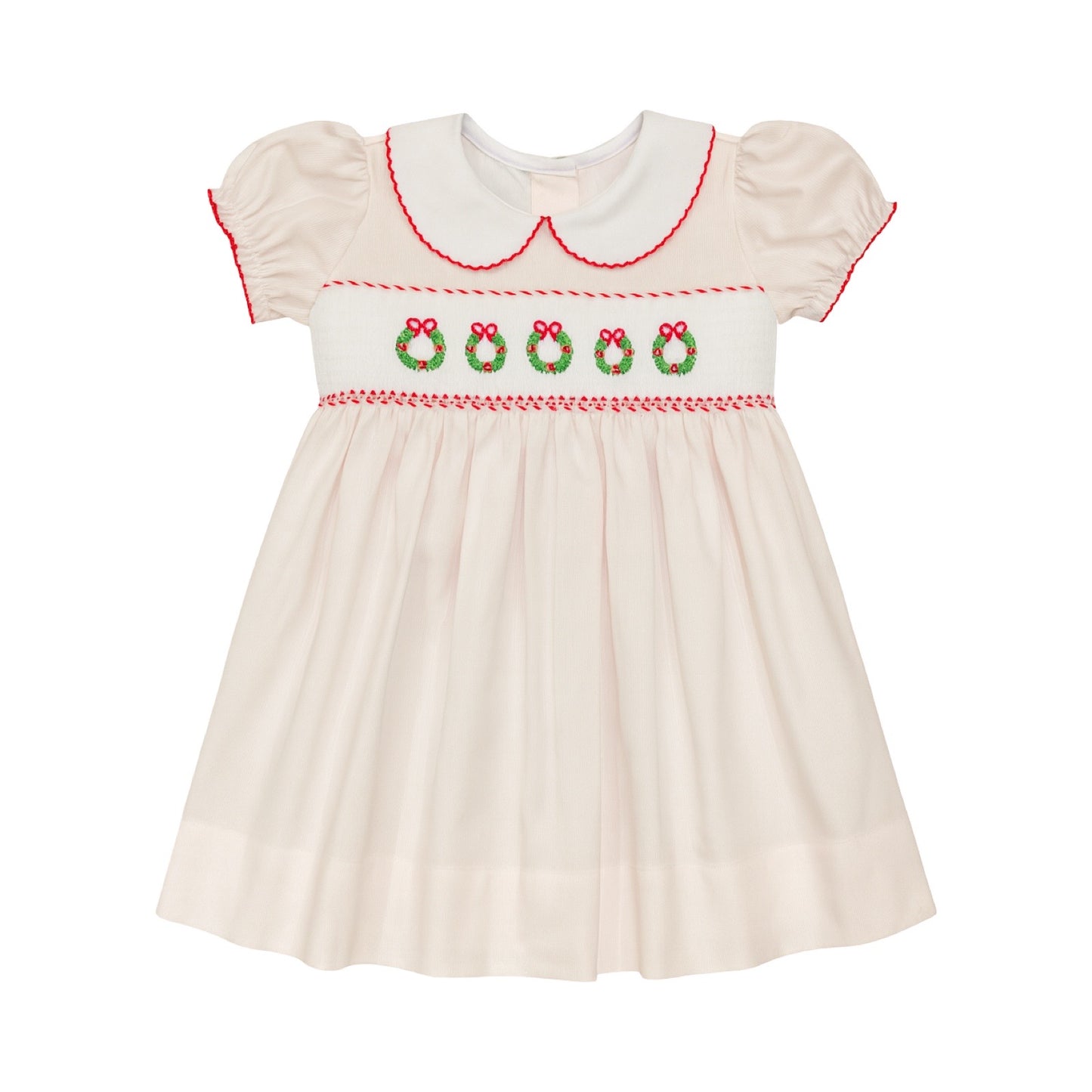 Rose Smocked Dress, Wreath