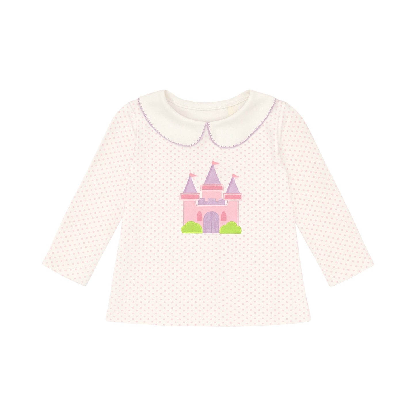 Long Sleeve Peter Pan Top, Castle