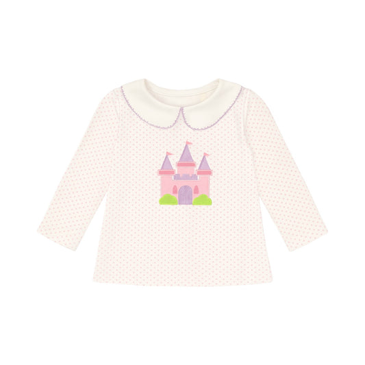 Long Sleeve Peter Pan Top, Castle