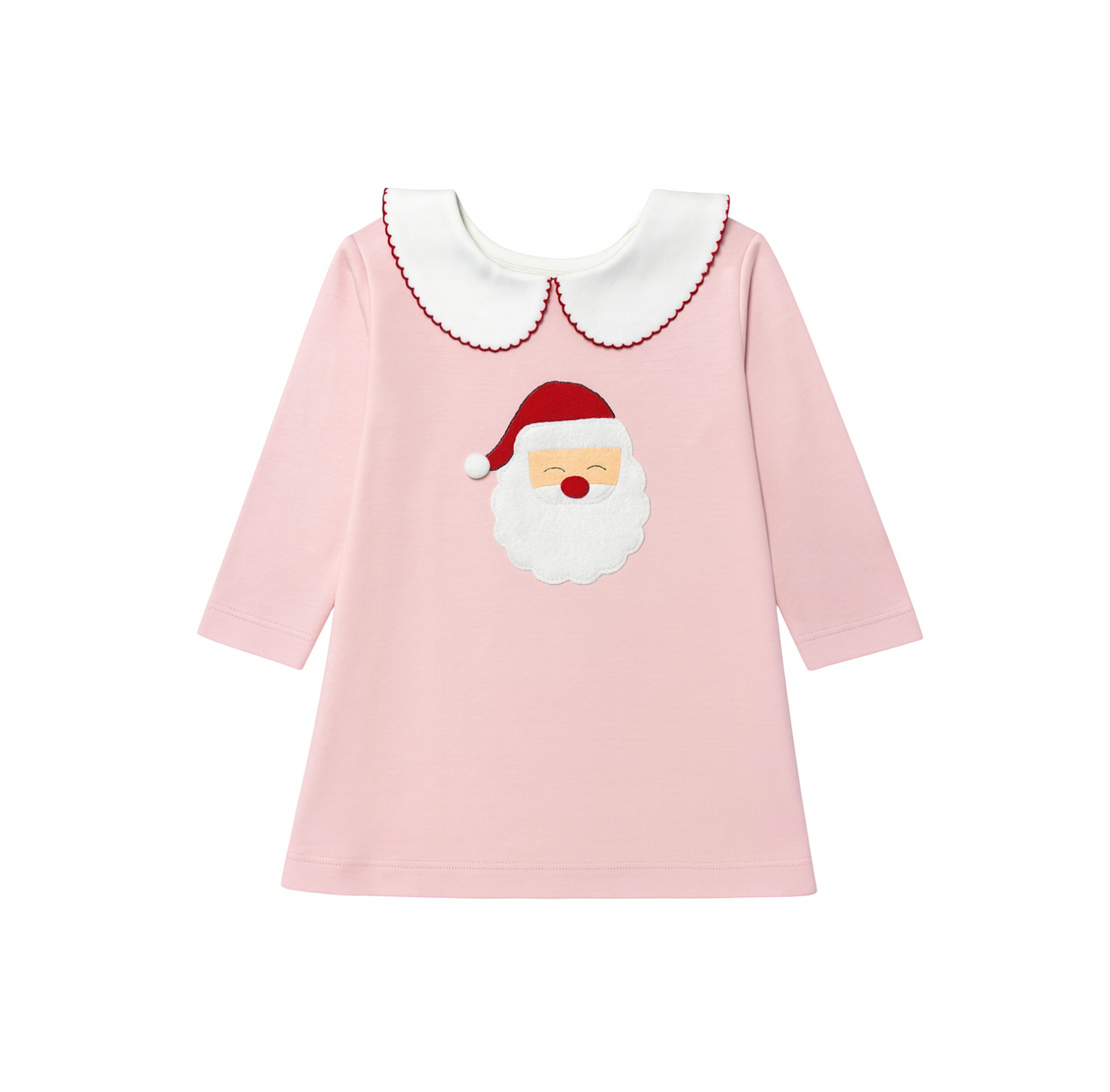 Long Sleeve Collared Dress, Santa