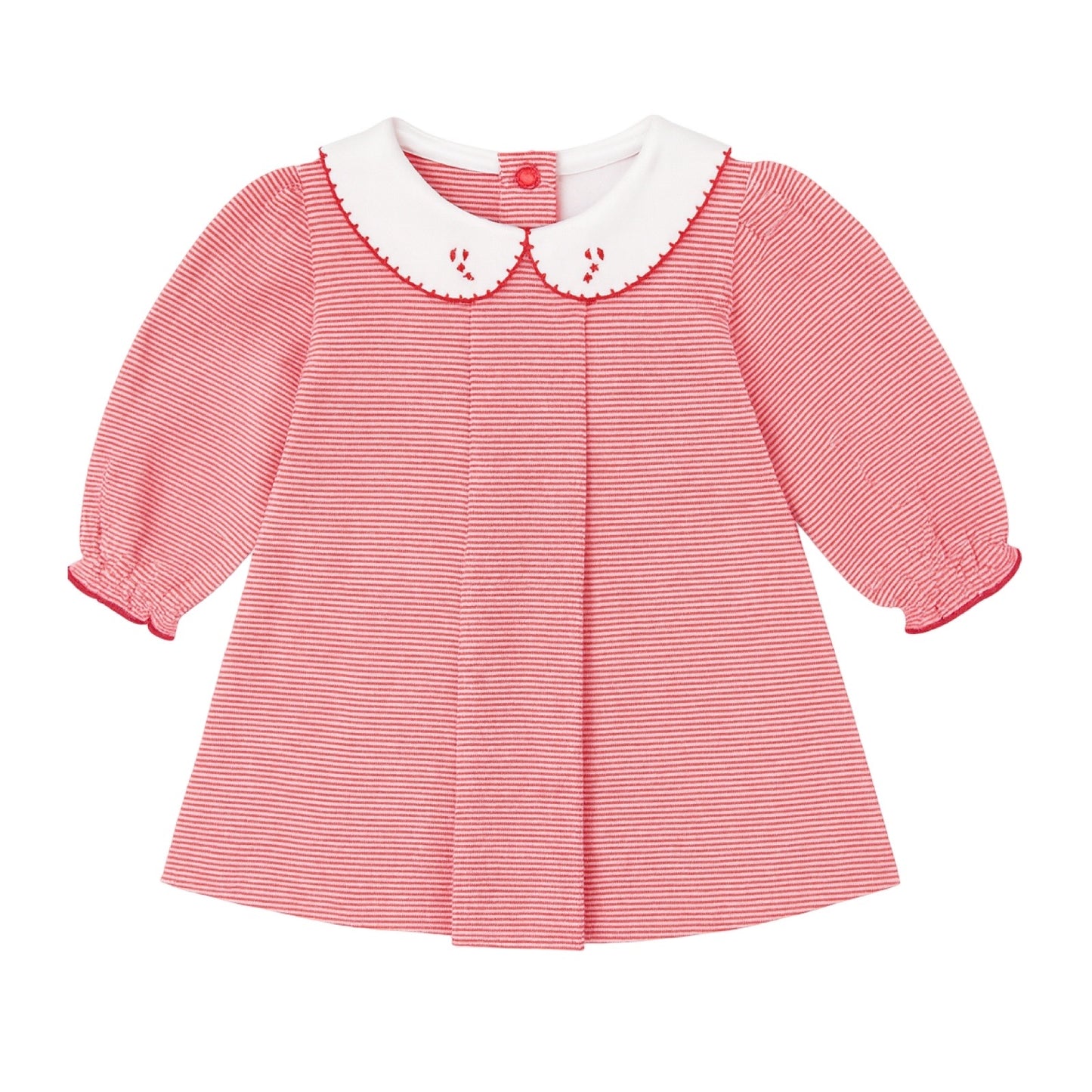 Long Sleeve Striped Dress, Candy Canes