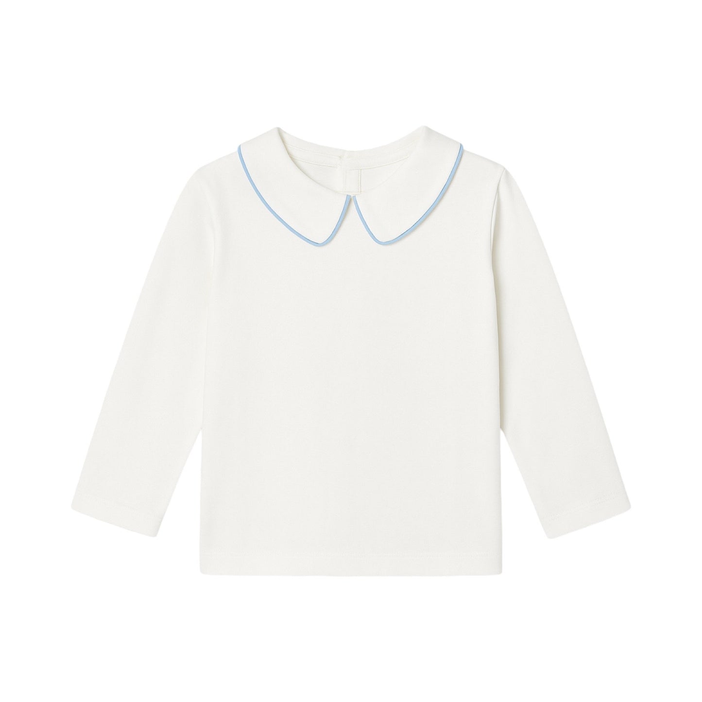 Long Sleeve Piped Collared Shirt