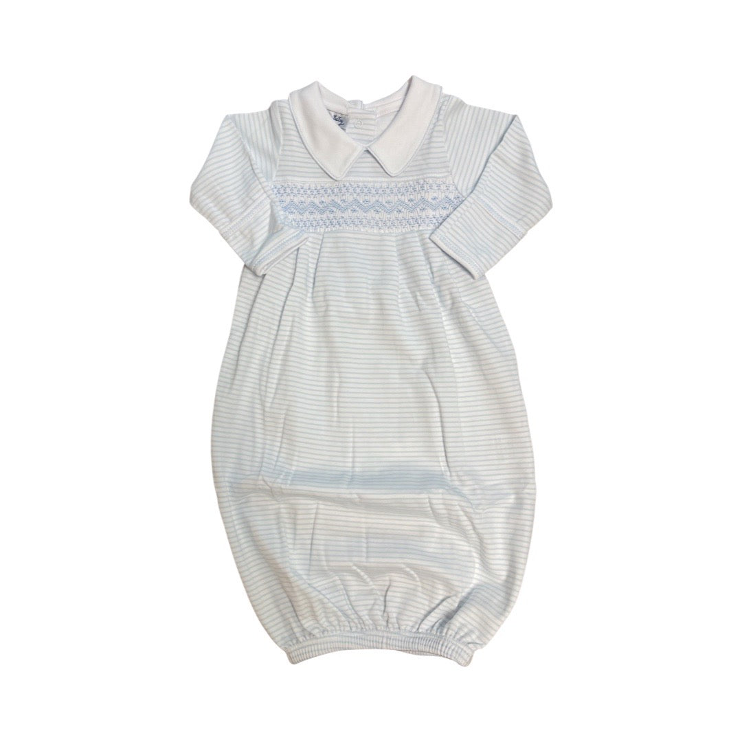 Jessica & Jack Smocked Collared Boy Gown
