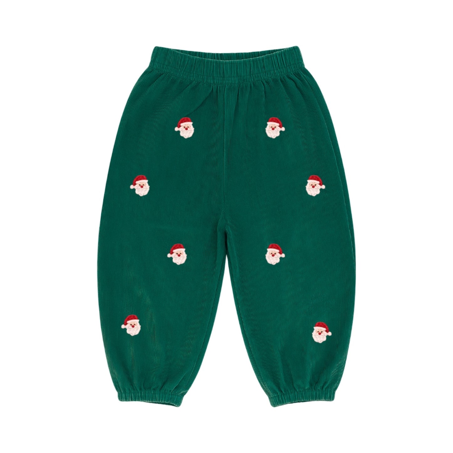 Embroidered Corduroy Bloomer Pants, Santa