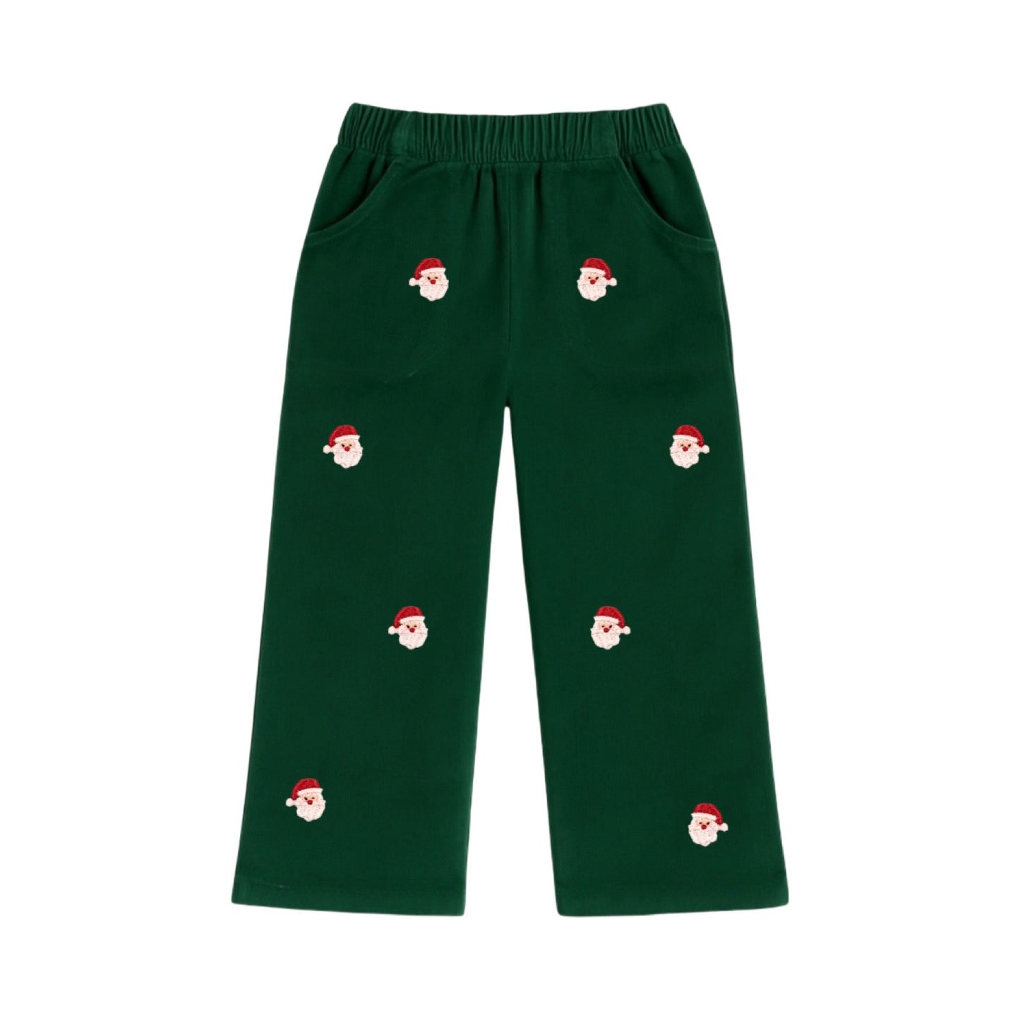 Embroidered Corduroy Pants, Santa