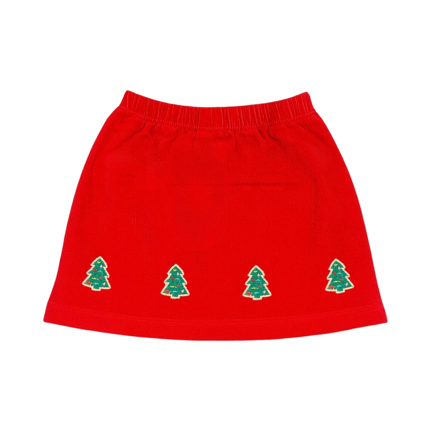 Embroidered Corduroy Skort, Christmas Cookie
