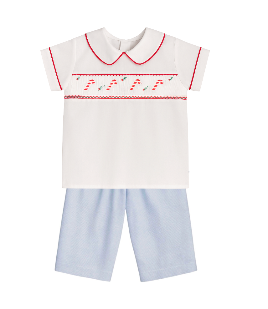 Drew Pant Set, Candy Canes