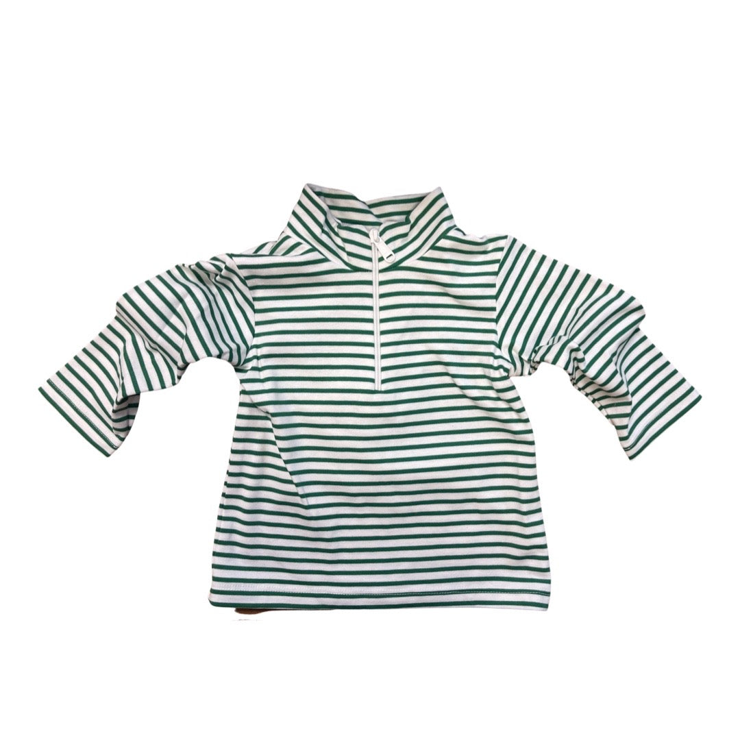 Cooper Half Zip Christmas Green Knit Jacket