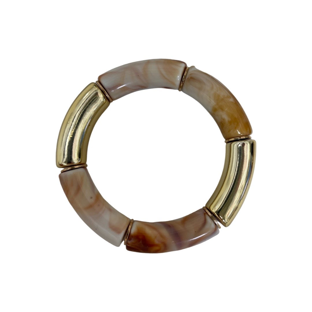 TJ's Fall Bracelets - style 3 Carmel Marble