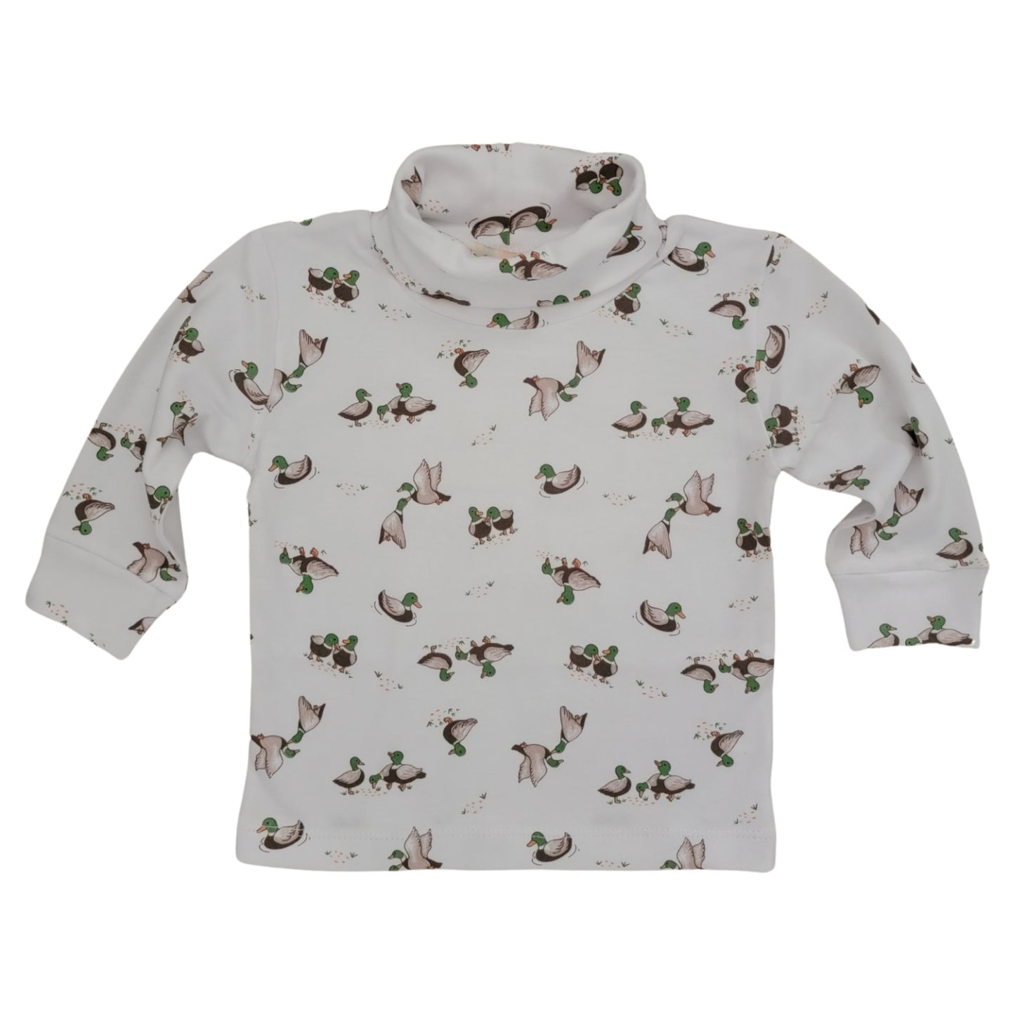 Boy's Mallard Print Turtleneck