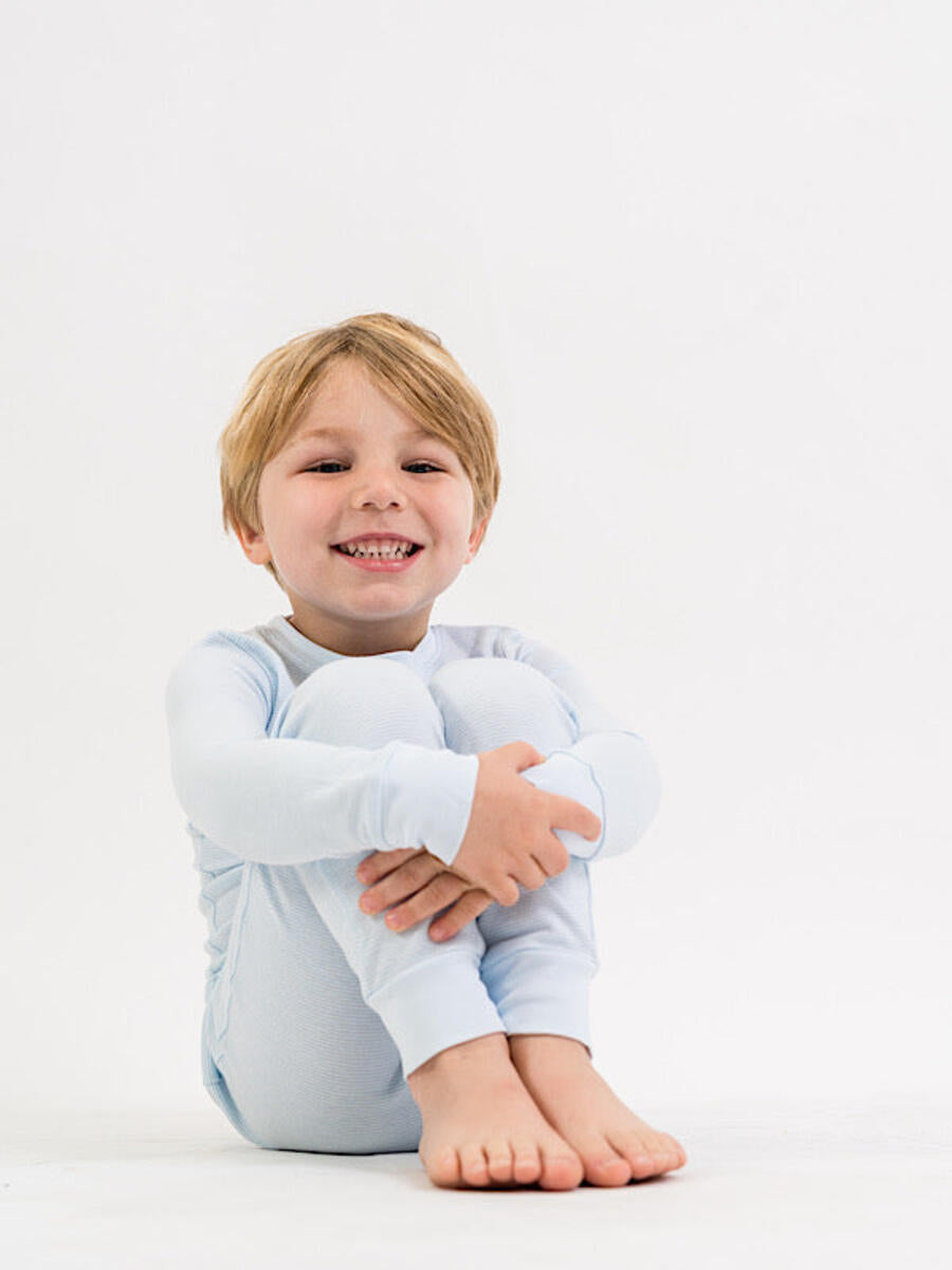 Loungewear Set, Blue Mini Stripe