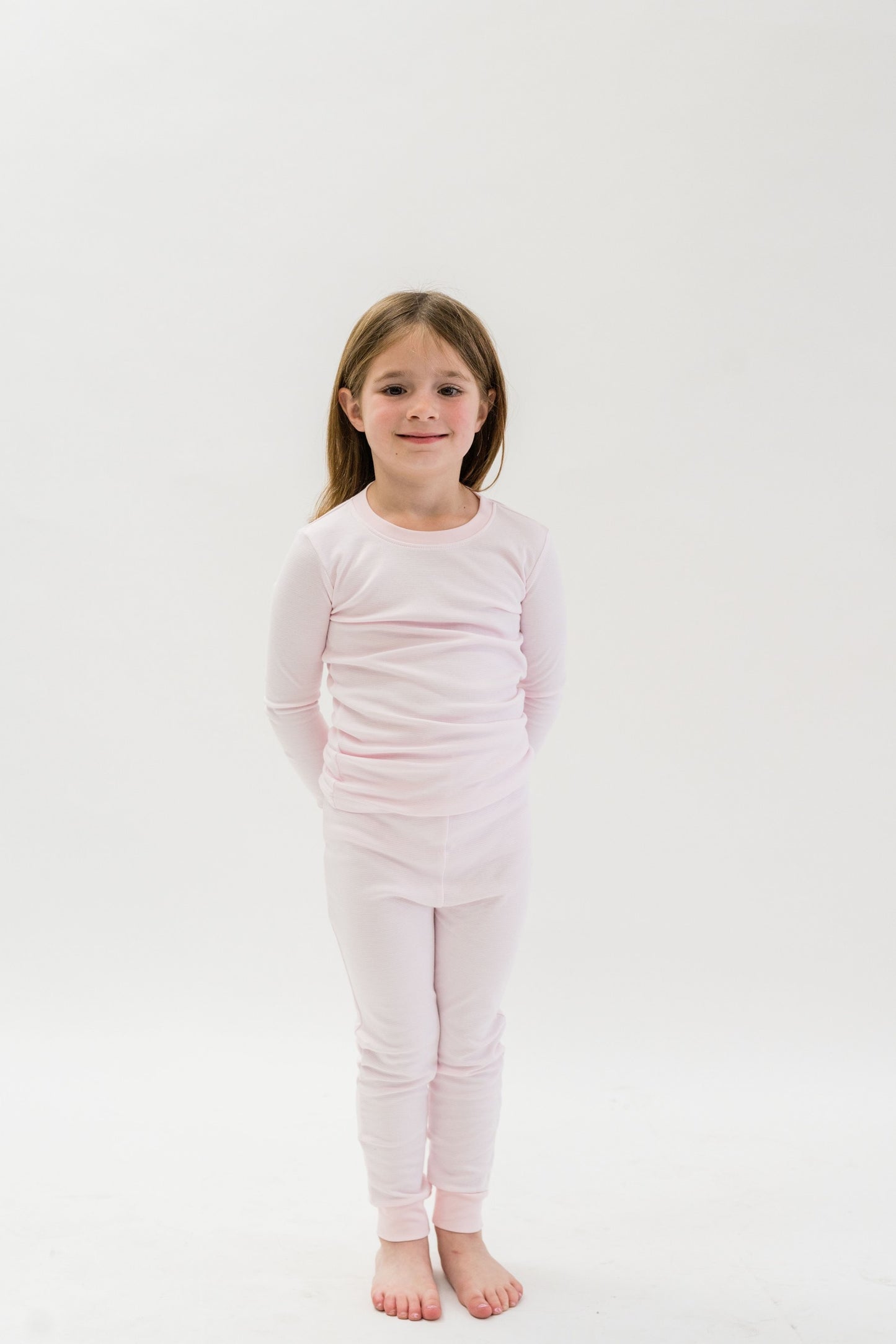 Loungewear Set, Pink Mini Stripe