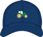 Kids Baseball Hat, Tractor JD Navy