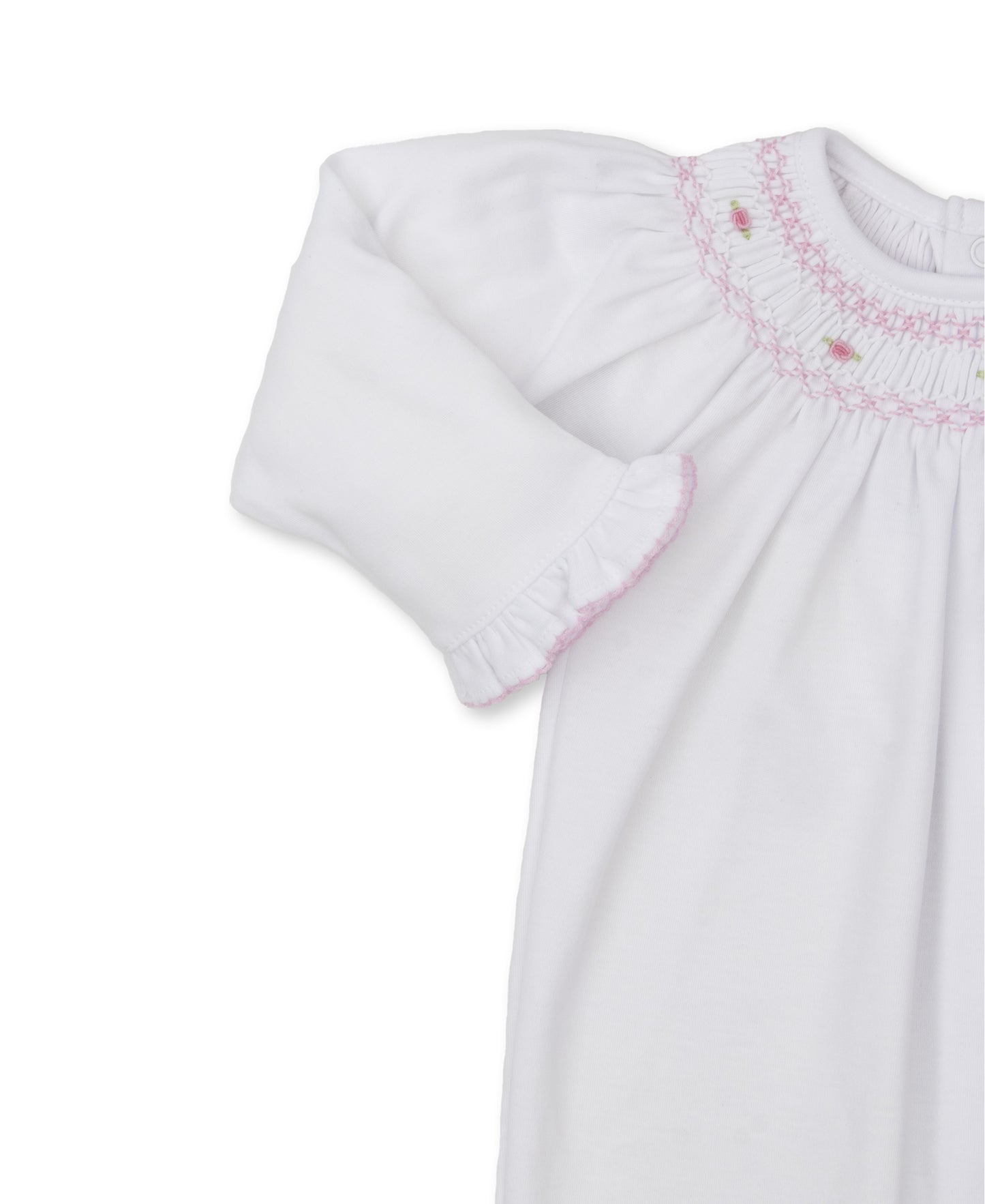 Smocked White Footie CLB Fall Bishop 23