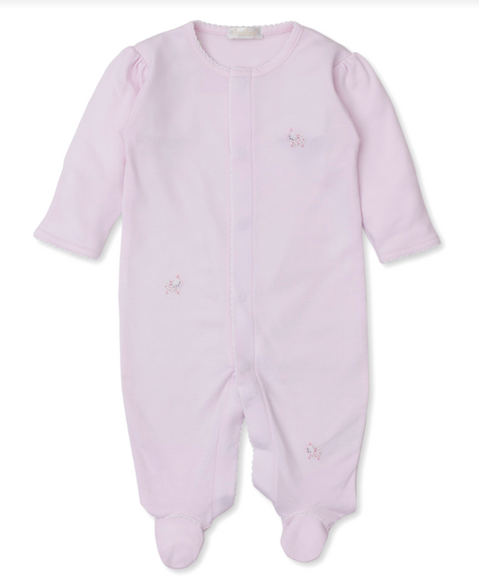 Pink SCE Fleecy Sheep Embroidered Footie