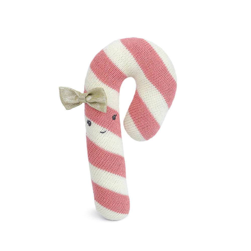 Pink Candy Cane Pink Knit Toy