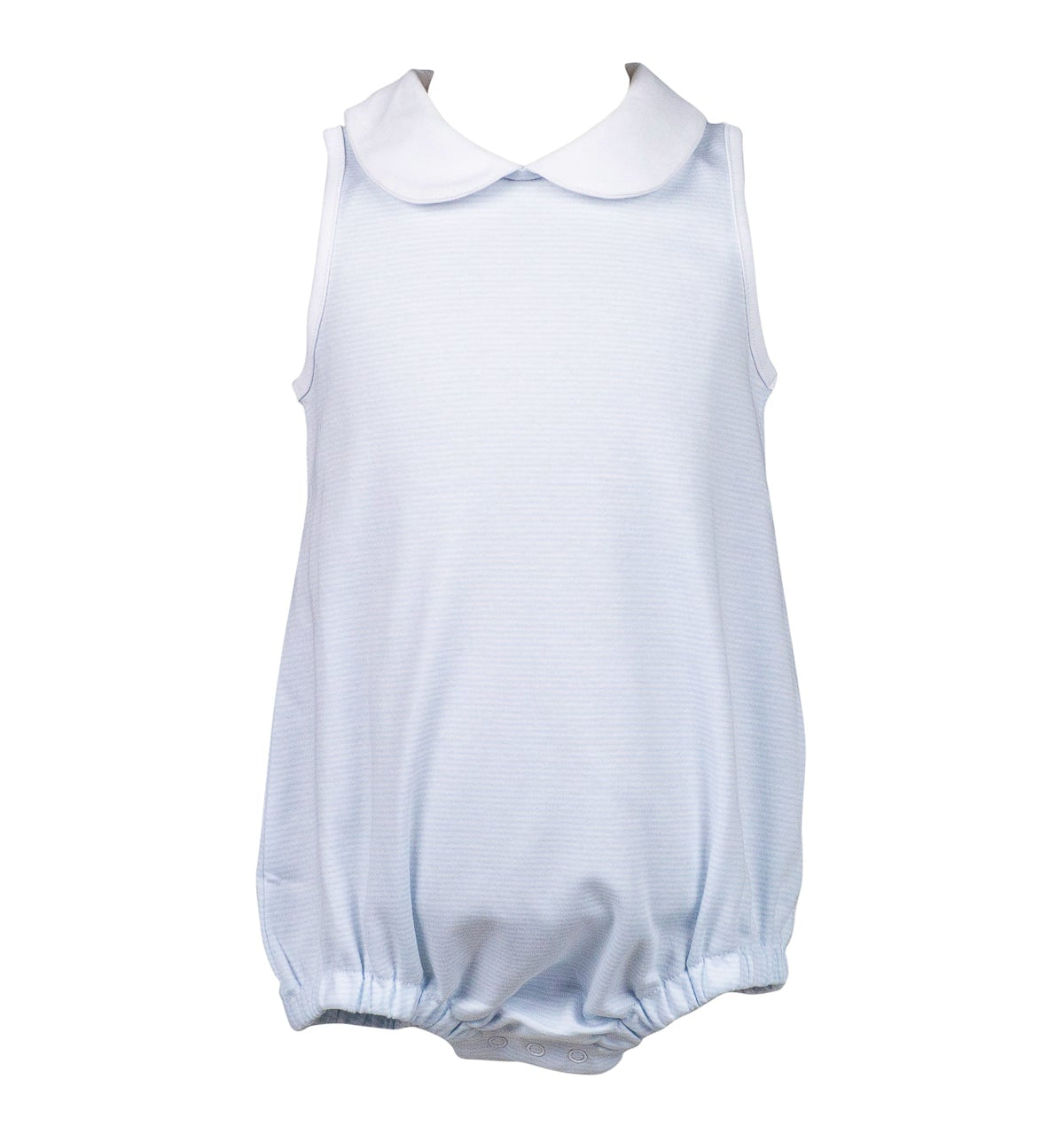Light Blue Stripe Sleeveless Boy Bubble