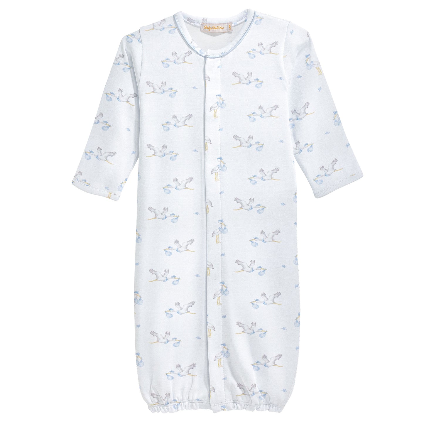 Printed Converter Gown, Tiny Stork