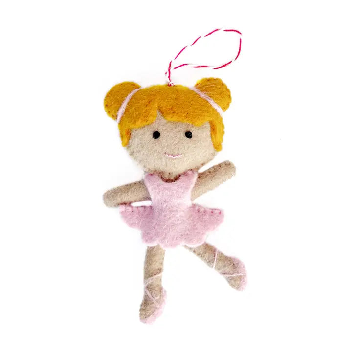 Ornament, Ballerina Felt Wool (sold individually)