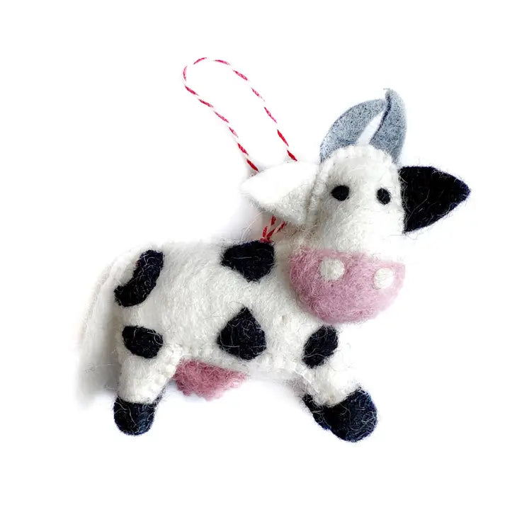 Ornament, Farm Animal Felt Wool (sold individually)