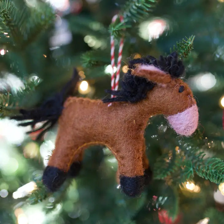 Ornament, Farm Animal Felt Wool (sold individually)