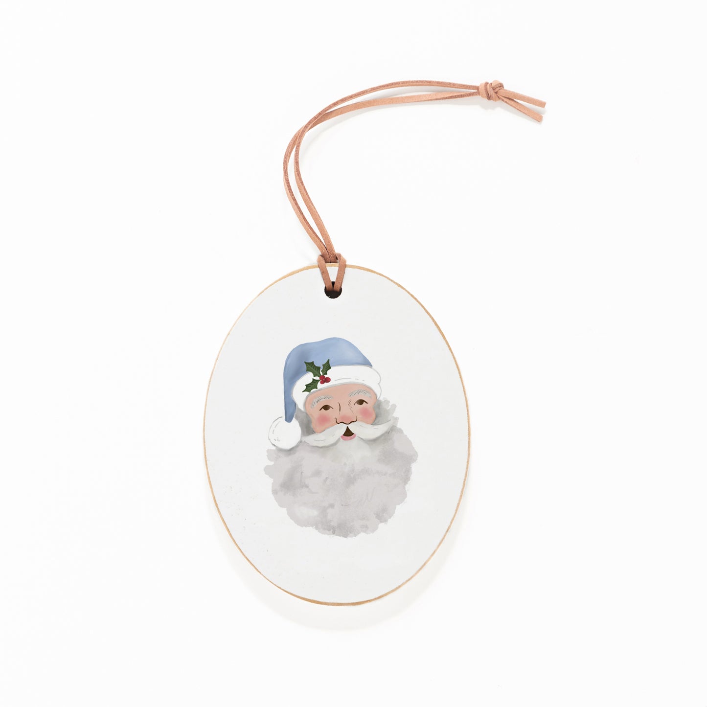 Ornament, Blue Santa