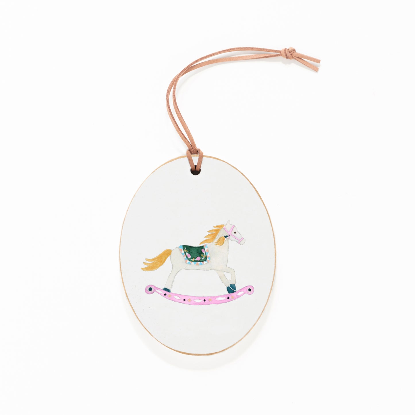 Ornament, Pink Rocking Horse