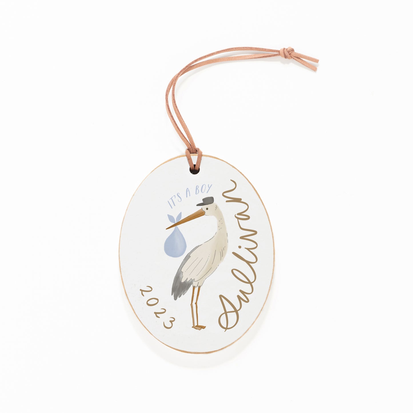 Ornament, Blue Stork