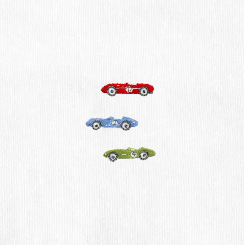 Vintage Racing Cars Embroidered Footie