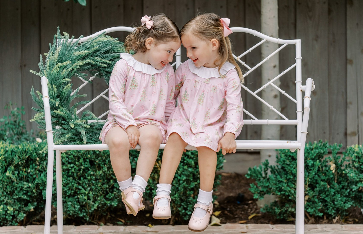 Pink Tinsel Long Sleeve Girl Dress