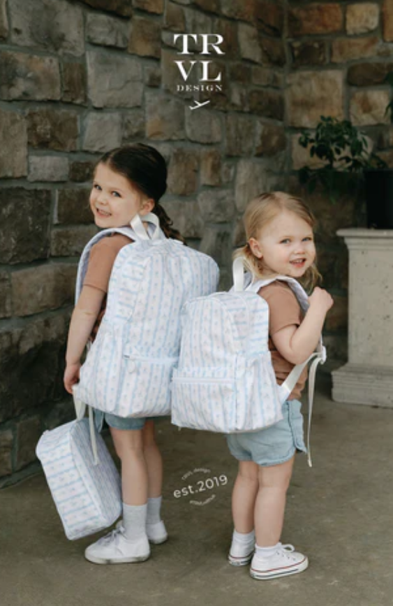 Bring It Lunch Bag, Ribbon Floral Blue